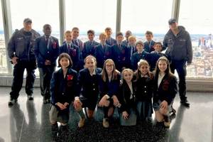 Homemade Porn Watervliet Ny - Saint Gregory's School fifth- and sixth-graders went to New York City on a