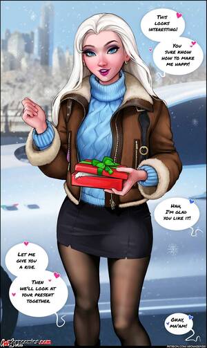 frozen cartoon sex - âœ…ï¸ Porn comic X-Mas Present For Elsa. Frozen. Aroma Sensei. Sex comic guy  has prepared | Porn comics in English for adults only | sexkomix2.com