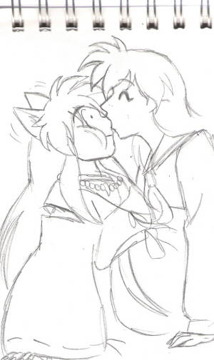 inuyasha kagome blowjob - Kagome Giving Inuyasha A Blow Job