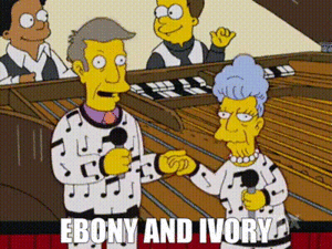 does ivory ebony porn - YARN | Ebony and ivory | The Simpsons (1989) - S17E05 Comedy | Video clips  by quotes | f197307f | ç´—