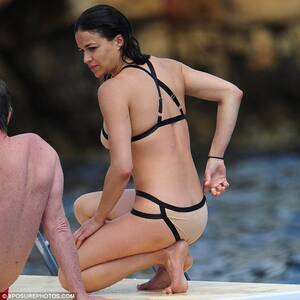 Michelle Rodriguez Porn - Cannes 2012: Michelle Rodriguez at Hotel Du Cap Eden Roc in daring nude  bikini | Daily Mail Online