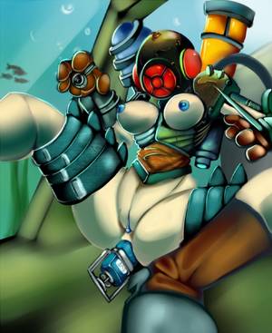 Bioshock 1 Porn - e621 anal anal_penetration armor big_sister bioshock blue_nipples  blue_pussy boots breasts bubble clothing digital_media_(artwork)