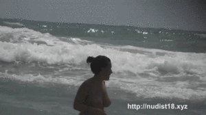 nude beach action shots - nudist beach voyeur preys on naked young hotties hot porn video on Make a  GIF
