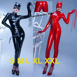 latex catwoman - Sexy Catwoman Costume Mask fetish wear sexy porn clothes lingerie latex  body suit leotards for women