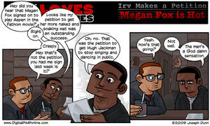 Megan Fox Comic Porn - Joe Loves Crappy Movies #434 - 3/4/2009, Irv's Petition - Megan Fox is Hot