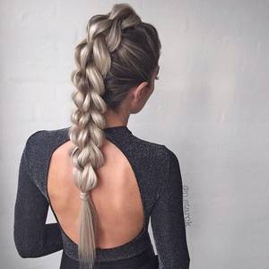 braids hair pulling - Instagram: @beyondtheponytail / how beautiful is this 3 Strand Pull Through  Braid created by