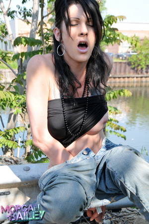 free shemale piss porn - Shemale Morgan Bailey Pissing Outdoor