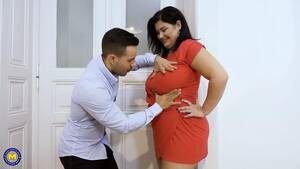 mom cheating - Naturally busty mom cheating with young fella