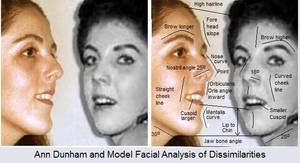 Ann Dunham Porno - Facial Analysis: Dissimilarities between. Ann Dunham and the Model