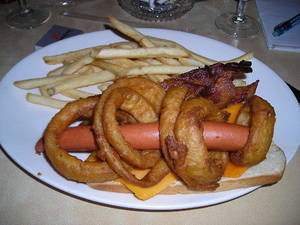 German Food Porn - Hot dog Hamburger french fries fried food junk food food dish full  breakfast german food side
