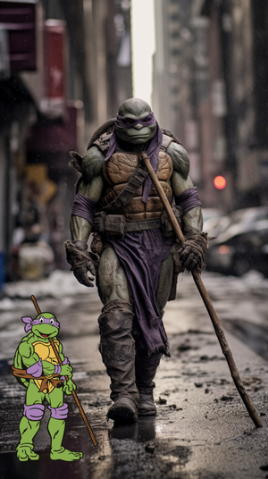 Megan Fox Tmnt Porn - Ai Brings The Teenage Mutant Ninja Turtles To Life! What is your favorite  turtle? : r/midjourney