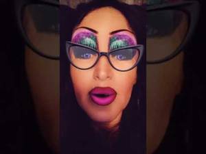 Blue Glasses Porn - Blue eyes porn lips drag queen