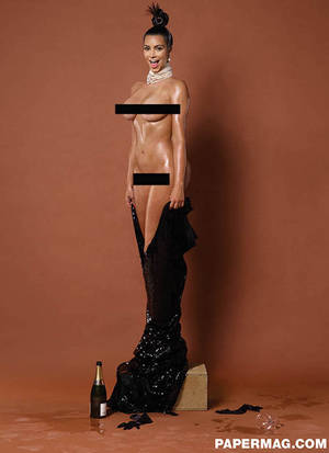 Champagne Kim Kardashian Porn Captions - IN CASE YOU NEED REMINDING: Kim strips starkers [PAPER]