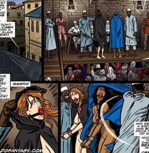 Arab Slave Market Porn Comics - Sold on the slave market white girls - BDSM Art Collection - Pic 2
