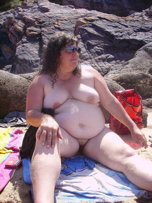 fat chicks on nude beach - Fat women over 50 on a nudist beach