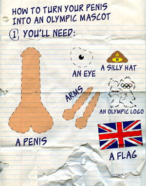 Mascot Porn - â€œOlympics or Gay Pornâ€ has shots of Olympic action with strategically  placed status bars (with a few similarly amended porn shots):