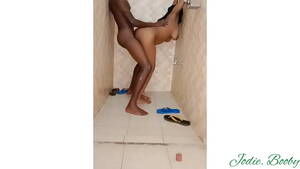 ebony shower anal - Amazing Titis Ebony Fucking Anal with BBC in the Shower - XVIDEOS.COM