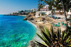 costa del sol beach topless - Nerja Spain beach