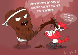 Funny Regular Show Porn - Coffee Bean fills Margaret up with coffee by Catninjaxd on Newgrounds