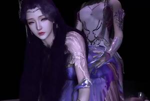 Hentai Yuri Lesbian Dildo - Two lesbian with a dildo -Hentai 3D uncensored v365 watch online