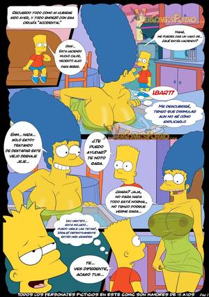 Marge Simpson Bart Sex Comic - CÃ³mic porno Bart follando Marge 2