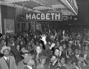 girl toying her pussy outdoor - Macbeth opening night at the Lafayette Theatre (April 14, 1936)