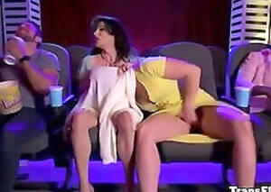 2 trannys at cinema - Cinema Shemale Porn