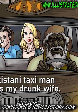 Drunk Wife Porn Cartoons - Pakistani Taxi Man â€“ illustratedinterracial - Porn Cartoon Comics
