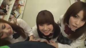 3 japanese girls blowjob - 3 japanese blowjob store Porn Video | HotMovs.com
