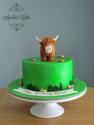 3d Cake Porn - Highland cow cake