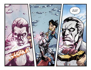 Atom Wonder Woman Porn - Injustice: Gods Among Us The Deaths Of Captain Atom an Green Arrow.