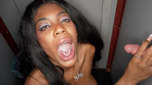black babe swallow - Hot Busty Black Babe Gloryhole Cum Swallowing Â« Porn Corporation â€“ New Porn  Sites Showcased Daily!