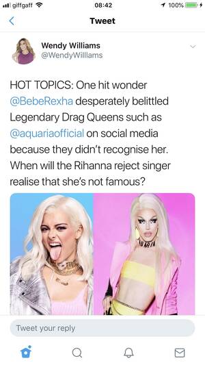 Nude Alyssa Milano Blowjob - Wendy DRAGS Bebe to her GRAVE : r/rupaulsdragrace