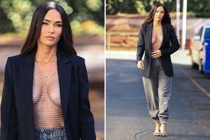 Megan Fox Xxx Captions - Megan Fox goes braless in stunning new photoshoot after packing on the PDA  with boyfriend Machine Gun Kelly | The US Sun