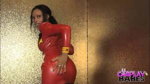 hot black chick latex - Latex Star Trek Dress On A Sexy Black Girl : XXXBunker.com Porn Tube