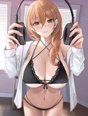 Anime Girl Headphones Only Porn - Headphones HD XXX Pics