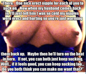 Hard Nipple Porn Caption - Hotwife. My wife. Captionâ€ A lucky man to see this. Tumblr Porn