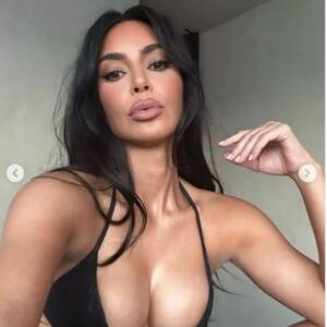 fat pussy kim kardashian - Kim Kardashian strips down to 'world's tiniest string bikini' for racy  selfie snaps - Daily Star