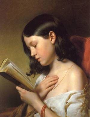 Jane Sex Molly Edgifs - Franz Eybl Girl reading 1850 / Franz Eybl (1806 -1880) Austrian painter.