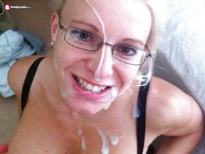 blonde glasses cum facial - Blonde milf wearing glasses takes facial - Cum Face GeneratorCum Face  Generator