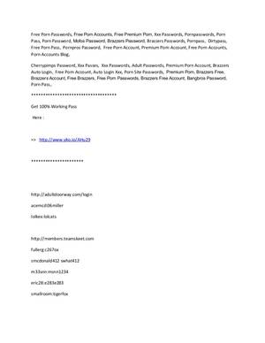 hacked porn passwords - 