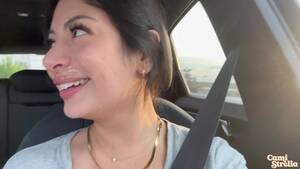 latina cum on face smile - Latina Drives around in Public with Cum on her Face after Sucking the Soul  out of Him!!! - Pornhub.com