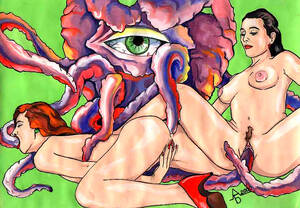babes fuck monster cartoon - Naked cartoon babes having sex with tentacle monster