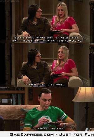 Big Bang Theory She Make Porn - Big Bang Theory Sheldon is so blunt!