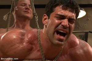 bodybuilder bondage - Photo number 9 from The Creepy Janitor and The Bodybuilder shot for Bound  Gods on Kink