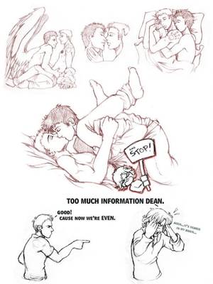 Cute Sabriel Supernatural Porn - lmao Dean getting even for the Ruby TMI LOL<---- i hope more of a sabriel