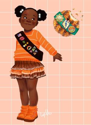 Drawing Girl Scout Porn - Cookie-Inspired Girl Scout | Samoas