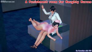 cg spanking - CG Animation] #03 A Punishment room for Naughty Nurses (A Remake) -  SpankingTube.com