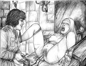 Bdsm Sex Porn Pencil Drawings - BDSM Torture DRAWING - 19 photos