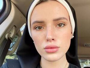 Close Up Bella Thorne Porn - Bella Thorne's radical new look as she dresses as a nun after joining porn  industry - Mirror Online